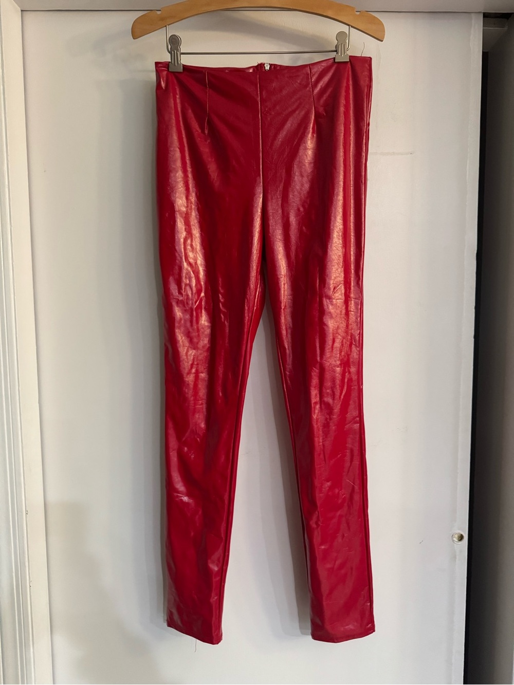 KTOO USA size medium Red pleather sexy skinny pants